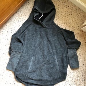 Alo Yoga grey hoodie fleece lined